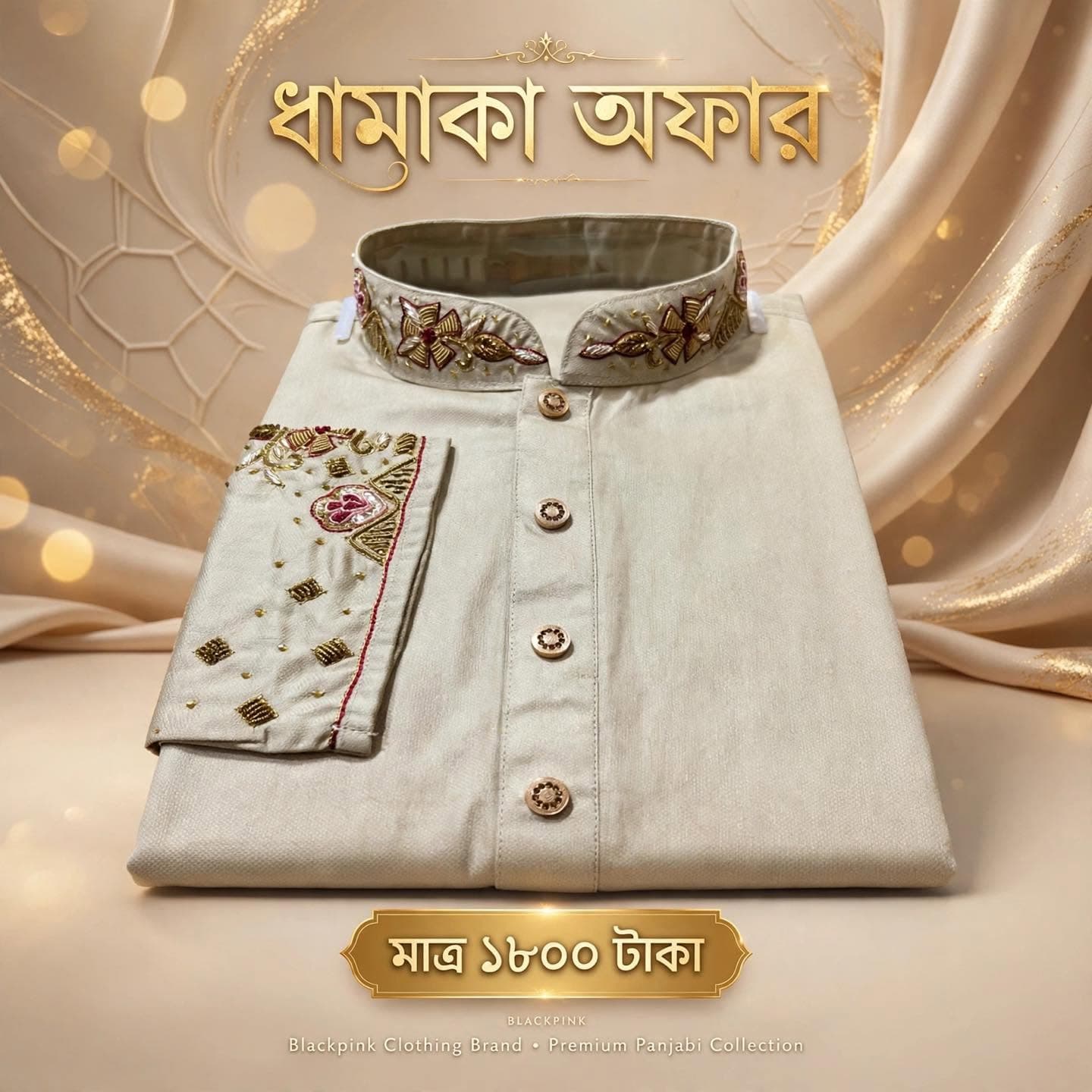 প্রিমিয়াম এমব্রয়ডারি এক্সক্লুসিভ পঞ্জাবি | আকর্ষণীয় ডিজাইন ও সাশ্রয়ী মূল্যে | New